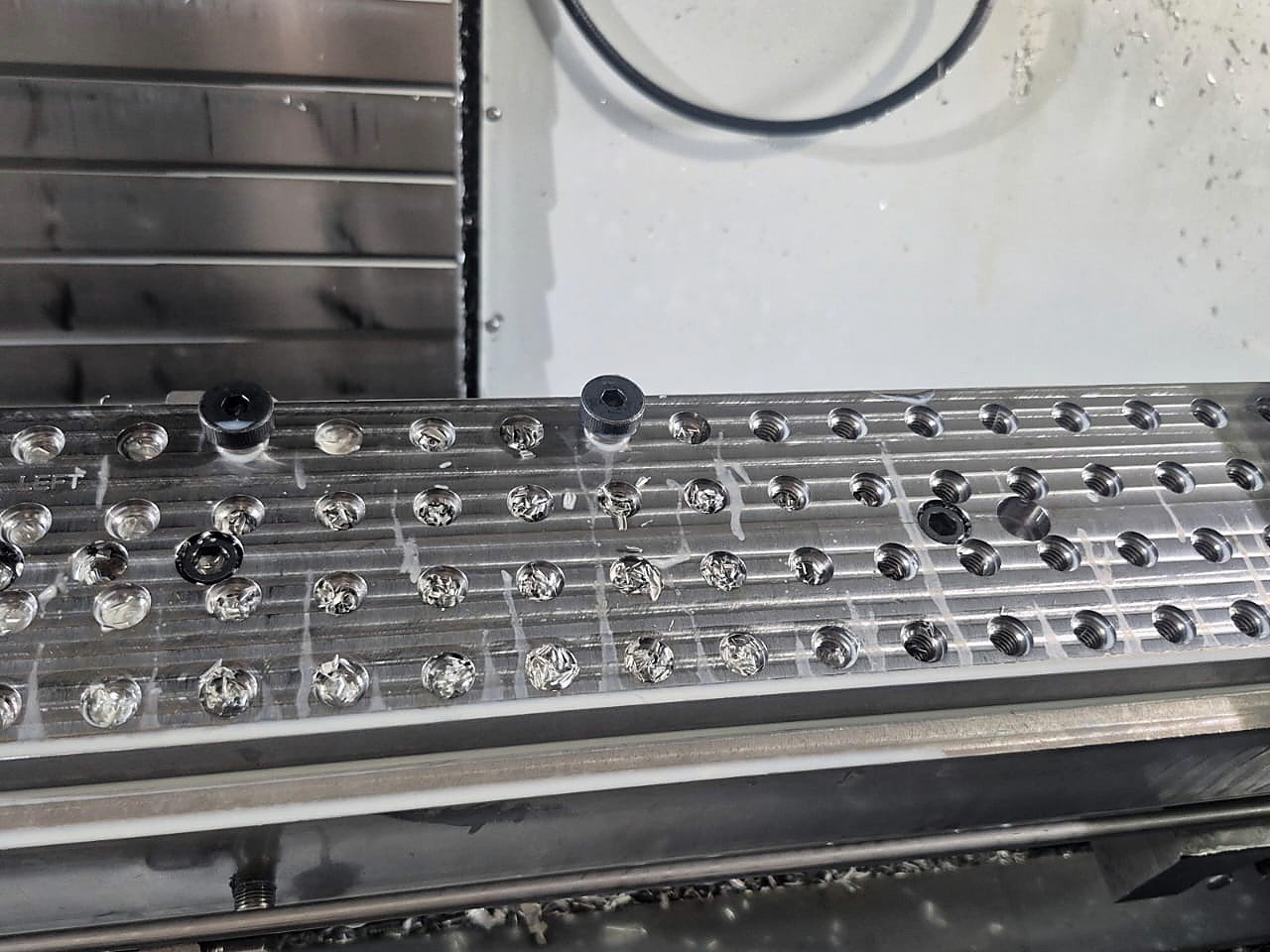 Custom fixture plate on the mill